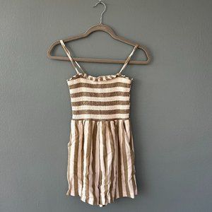 America Eagle Stripped Romper Extra Small